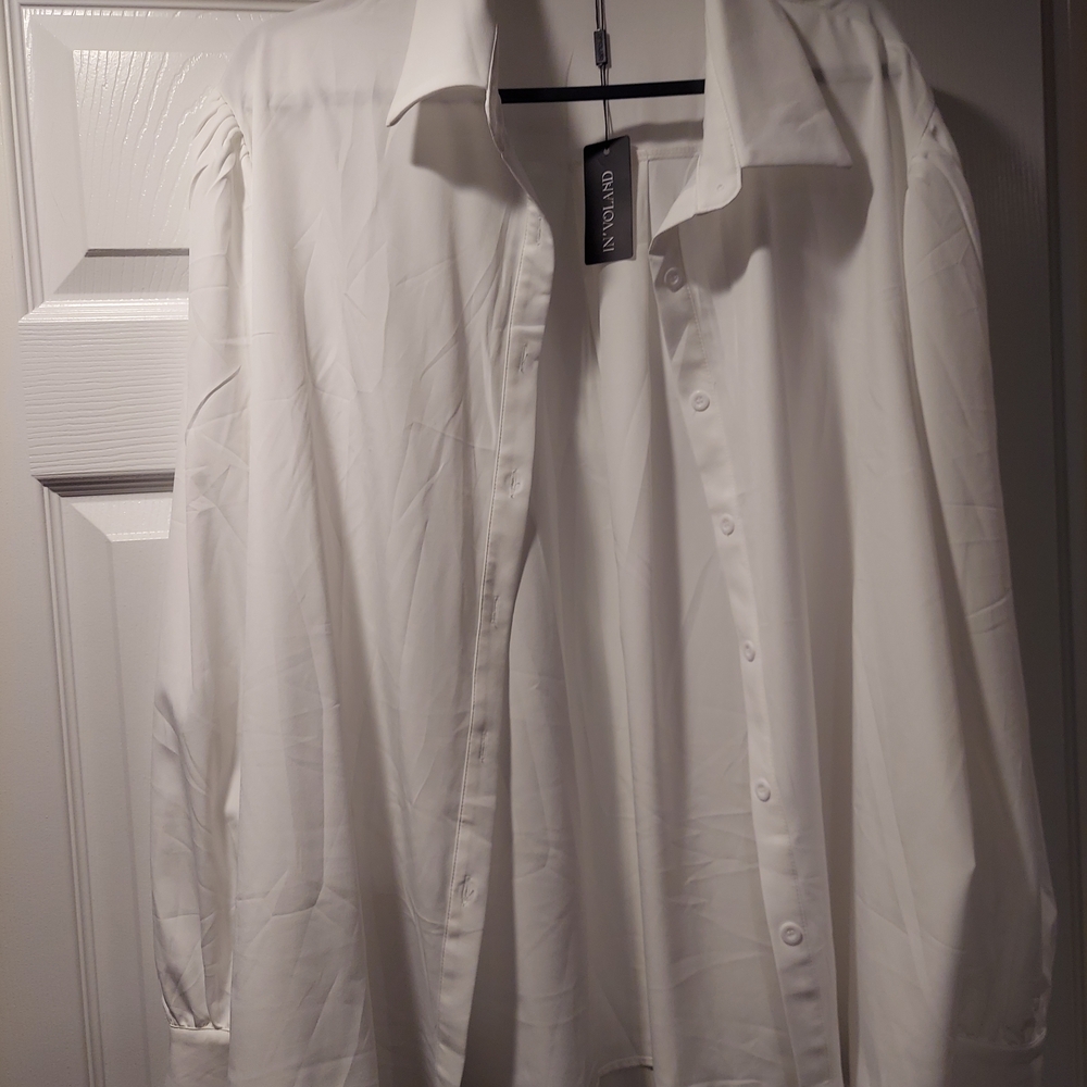 Elegant White Women's Blouse